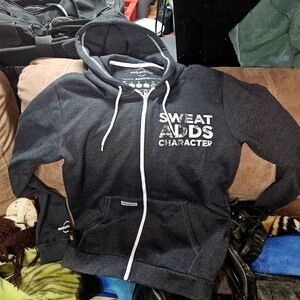 Wonder Nation Dark Gray Hoodie with White Accents